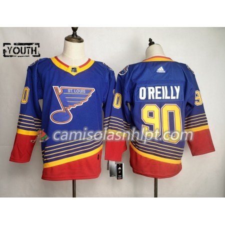 Camisola St. Louis Blues Ryan O'Reilly 90 Adidas 90s Heritage Authentic - Criança
